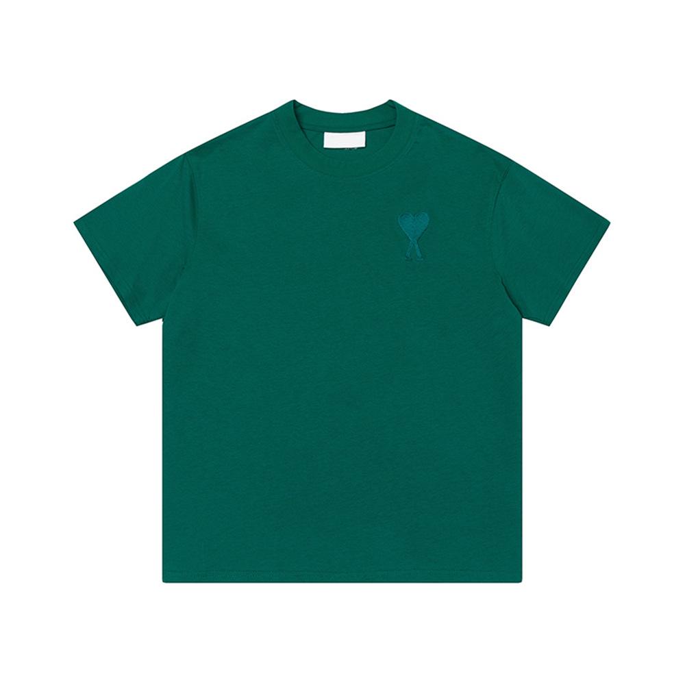 AMI CLAMS модная хлопковая футболка унисекс с вышивкой Love