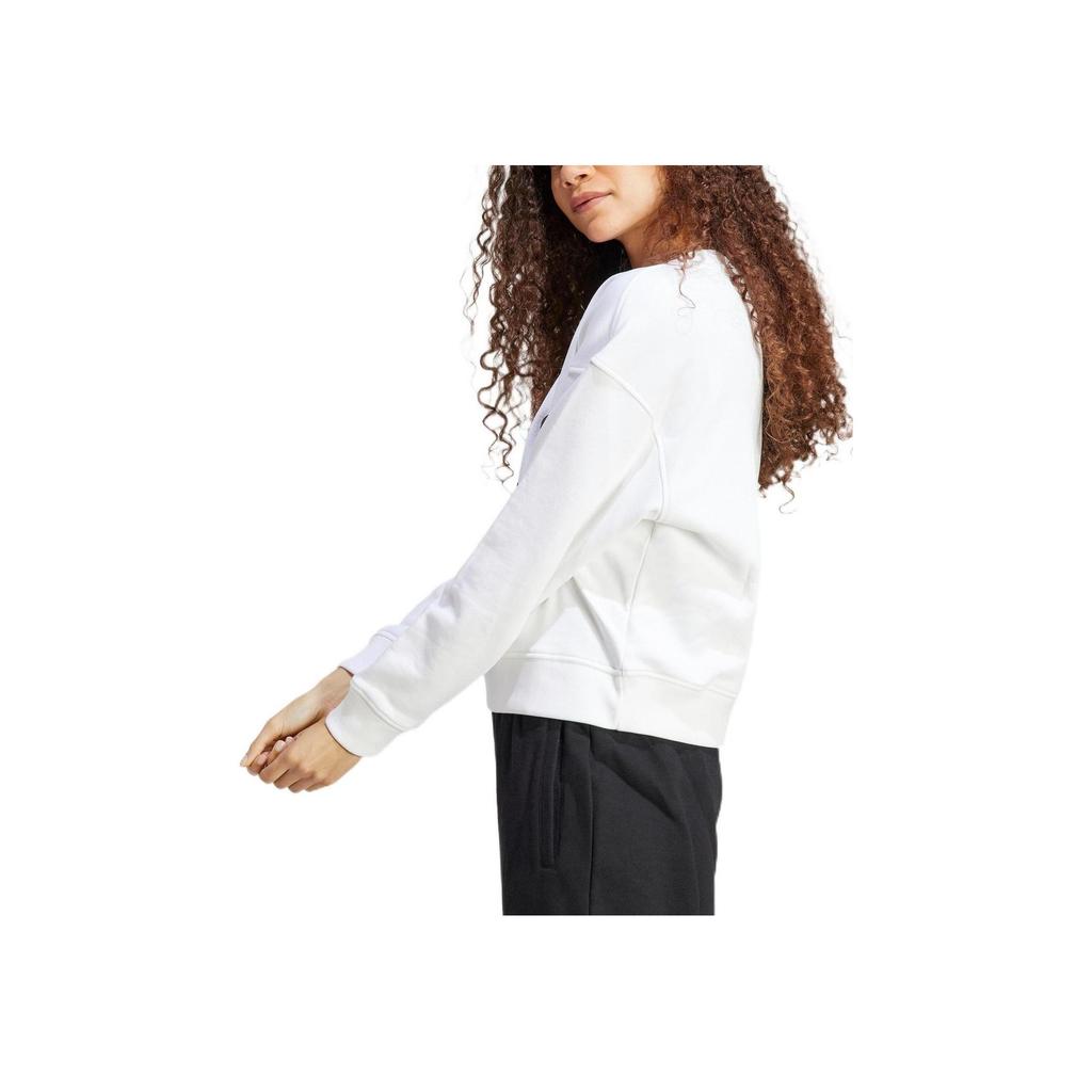 Adidas Свитшот Originals x André Saraiva с принтом клевера и круглым вырезом, женский, белый HY4268