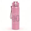 1PC Cheers To 40 Years Birthday Quote Print 750ml Color Plastic Sports Water Bottle Leakproof Flip Straw Lid Suitable for Sports Office Home Use