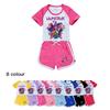 Kids Girls Anime Cartoon POP Singer Super Star Zoey Rumi Mira Print Short Sleeves T-Shirt Shorts Pants Casual Clothes Set