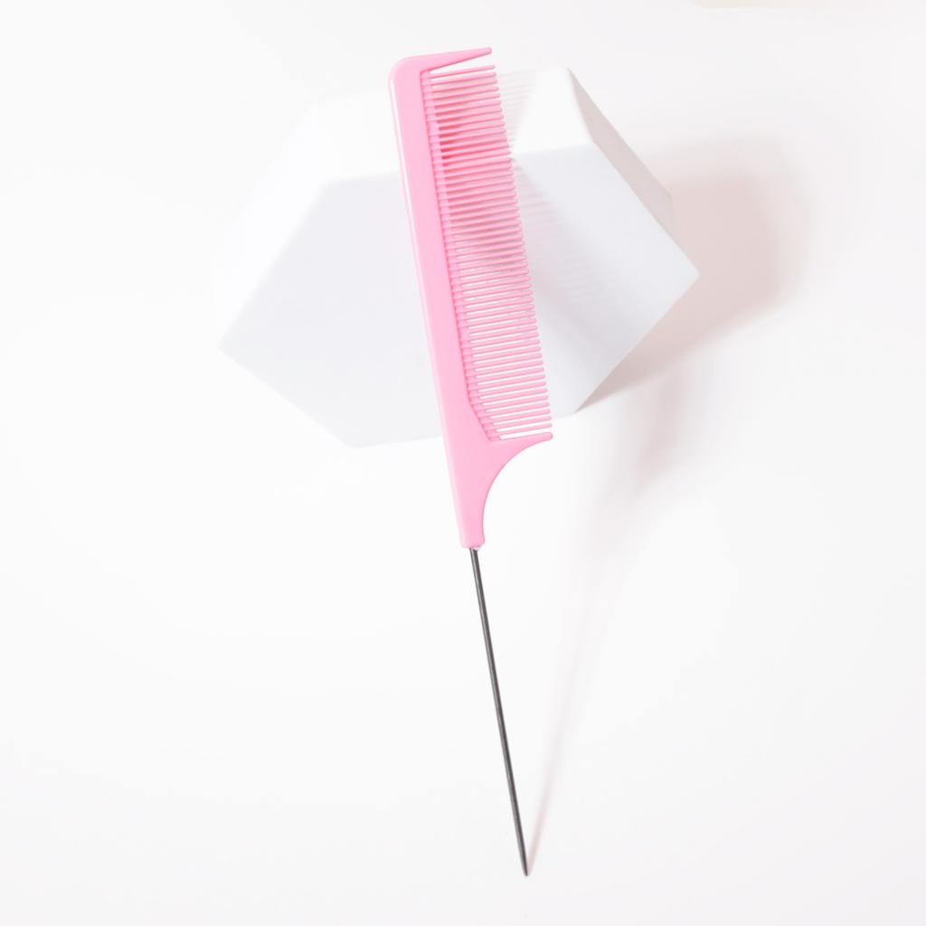 Steel needle pointed tail comb, hair picking comb, styling comb, anti-static and high-temperature resistant hair comb