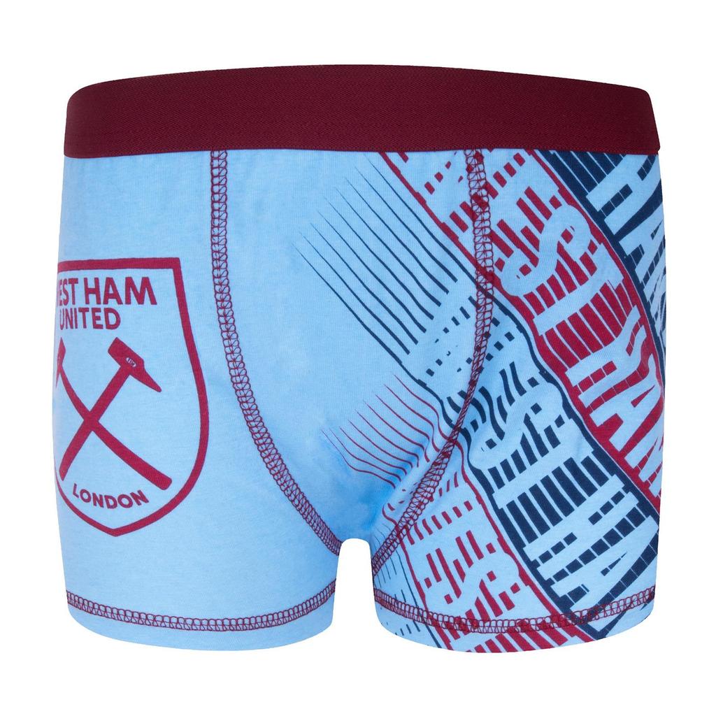 West Ham United FC Boys Boxer Shorts (Pack of 3)