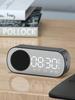 Bluetooth-динамик, часы с зеркальной поверхностью, будильник, умная колонка, компактная колонка с усиленным басом, с возможностью вставки карты, FM