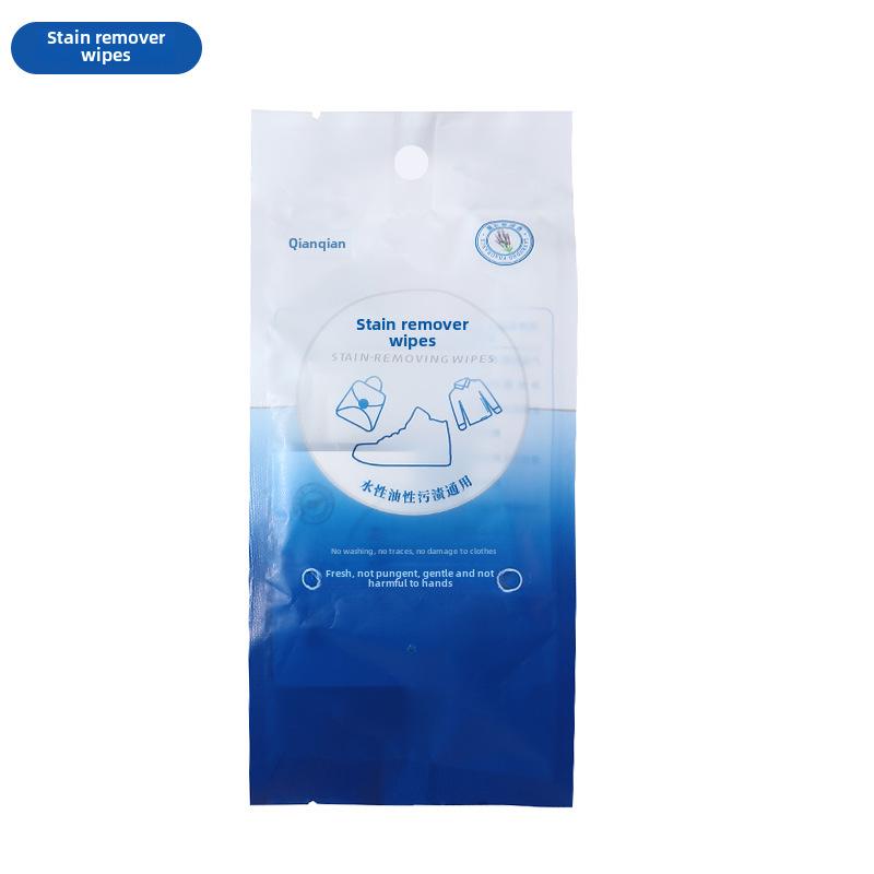Портативные чистящие салфетки для удаления пятен и масла с одежды и обуви