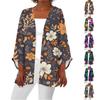 Women's Casual Fashion Printed Lightweight Mid-length Jacket Cardigan