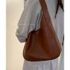 Bag Large capacity women's underarm commuter bag 2025 new solid color simple tote bag soft shoulder bag