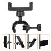 Adjustable 360 Rotating Phone Clamp for Live Streaming Microphone Stand Attachment Device Holder Supporting Stand