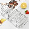 Stainless Steel Taco Holder Stands for 3 Tacos Rust-Proof Taco Tray Plates for Crispy Shells Heat-Resistant Burrito Stand for Holidays Outings