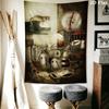 Machinarium Wall Hanging Printed Fabric Blanket Decorative Tapestries for Bedroom Living Room Home Decor