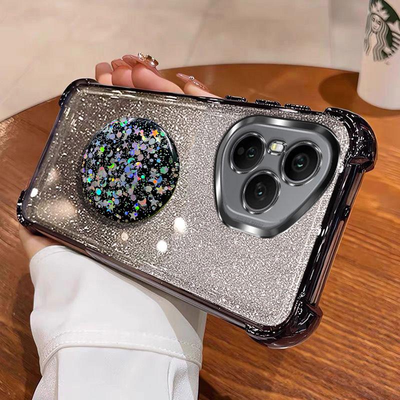 Роскошный противоударный блестящий держатель для силиконового кольца Чехол для Honor400pro для Honor 400 pro Lite X8C X8B X8A с чехлом-подставкой