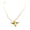 [P5812] - Handmade 'Boho' Necklace (bison Skull) Gold - 10x5 Mm