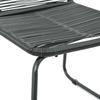 Garden Chairs 2 pcs Poly Rattan Black