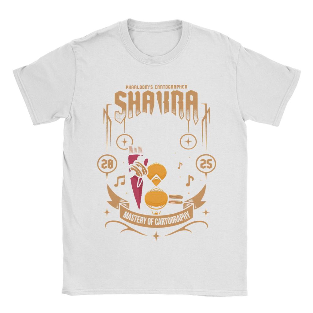 Hollow Knight Silksong Shakra TShirt for Men Vintage Cotton Tee Shirt Crewneck Short Sleeve T Shirt Party Clothing