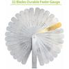 JUTOSU Thickness Gauge, 32-Piece Steel Feeler Gauge with Dual Marking, Metric & Imperial, 0.04-0.88 Mm (0.04-0.88 Mm)