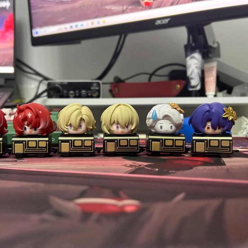 Официальные оригинальные фигурки Honkai Star Rail от Mihoyo, штабелируемые, 2-я серия, модный слепой бокс, рождественский подарок, украшение для рабочего стола, модные игрушки
