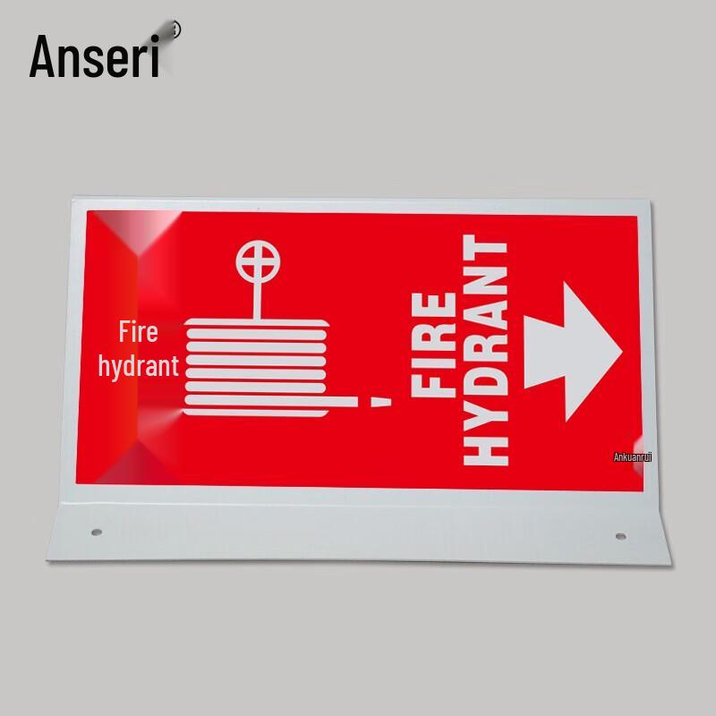 Светящийся знак предупреждения о пожарном гидранте Ansell V-образной формы