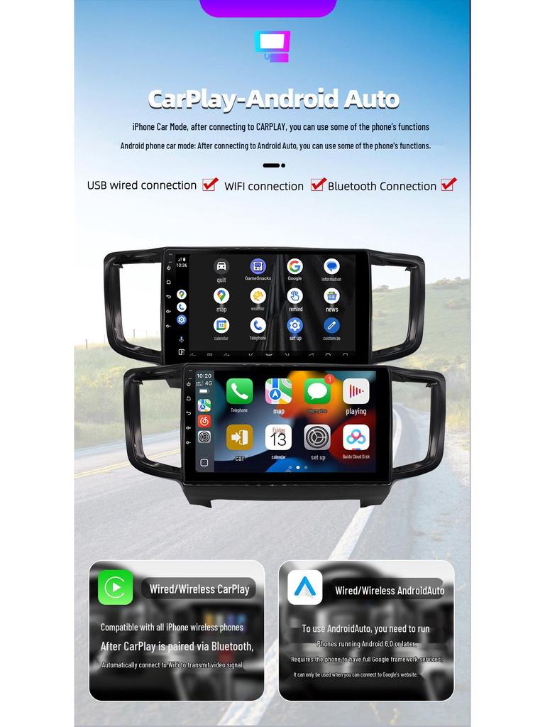 Honda Odyssey 15-го поколения Android GPS-навигация и медиасистема для заднего вида