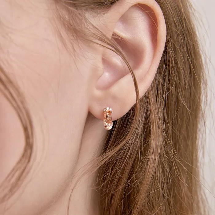 Серебряные серьги-пусеты Rhythm RA26A50A