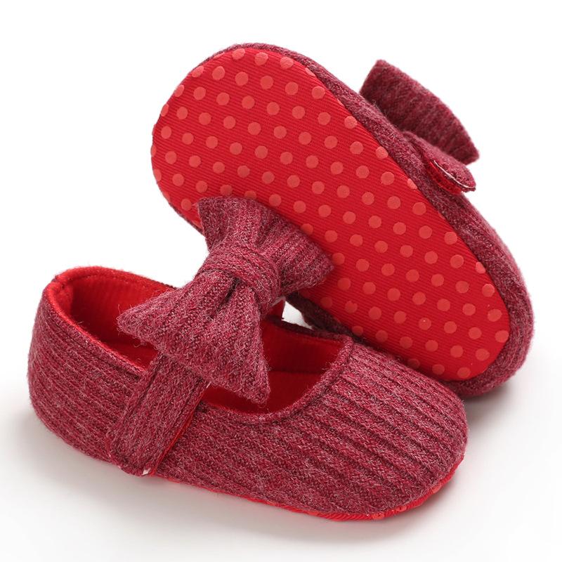 Весенне-осенняя детская обувь для обучения детей 0-1 года, вязаная детская обувь на мягкой подошве, обувь принцессы Versic