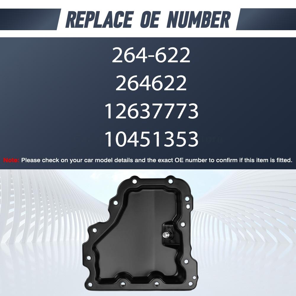 For Chevrolet Cruze 1.4L 2016 2017 2018 12637773 Engine Oil Pan Sump with Drain Plug 264622,