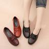Simple Leather Shoes Spring and Autumn Single Shoes Comfortable Non-slip Soft Bottom Soft Leather Casual Shoes Work Shoes