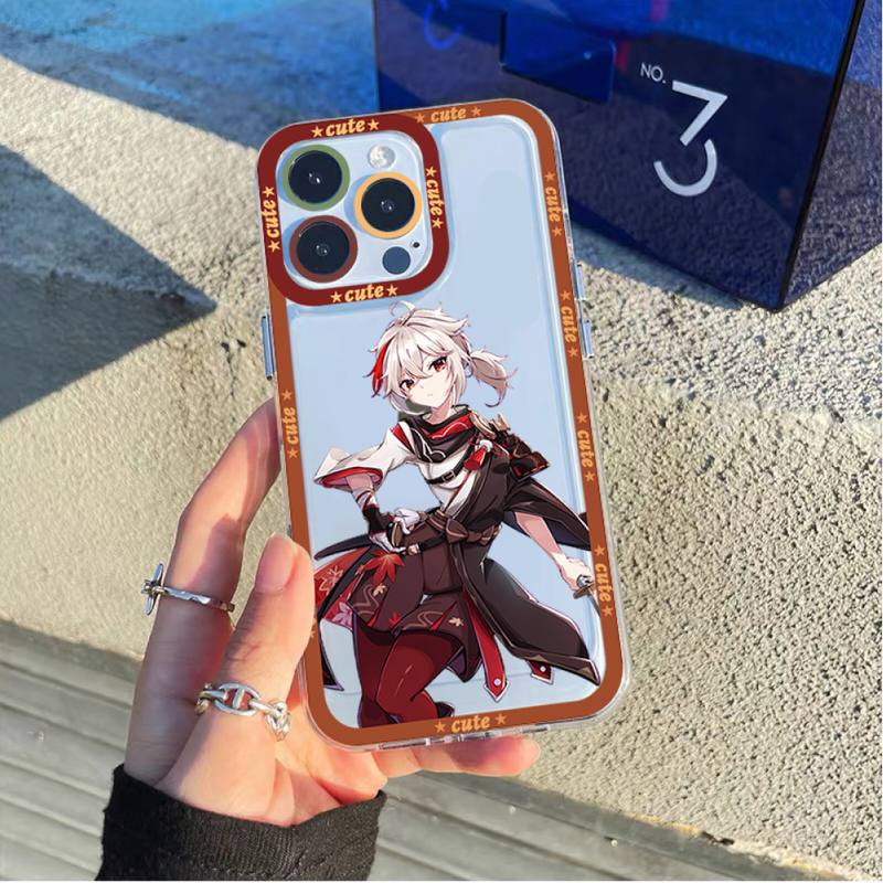 Чехол для телефона Genshin Impact Kaedehara Kazuha для iPhone 11 12 13 Mini Pro Max 14 Pro Max