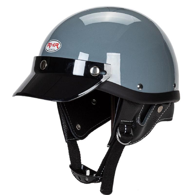 Легкий шлем FRP ручной работы в стиле ретро из японского стеклопластика с маленьким козырьком - дизайн RHR M45