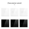 Durability Tempered Glass Panel AC220V Smart Touch Sensor Switch For LED Light