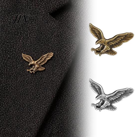 Scratch-resistant Pin Men Brooch, Eagle Design Lapel with Invisible Buckle, Wings Claw Suit Accessory Metal Badge for Suits Shirts Coats Ties Business