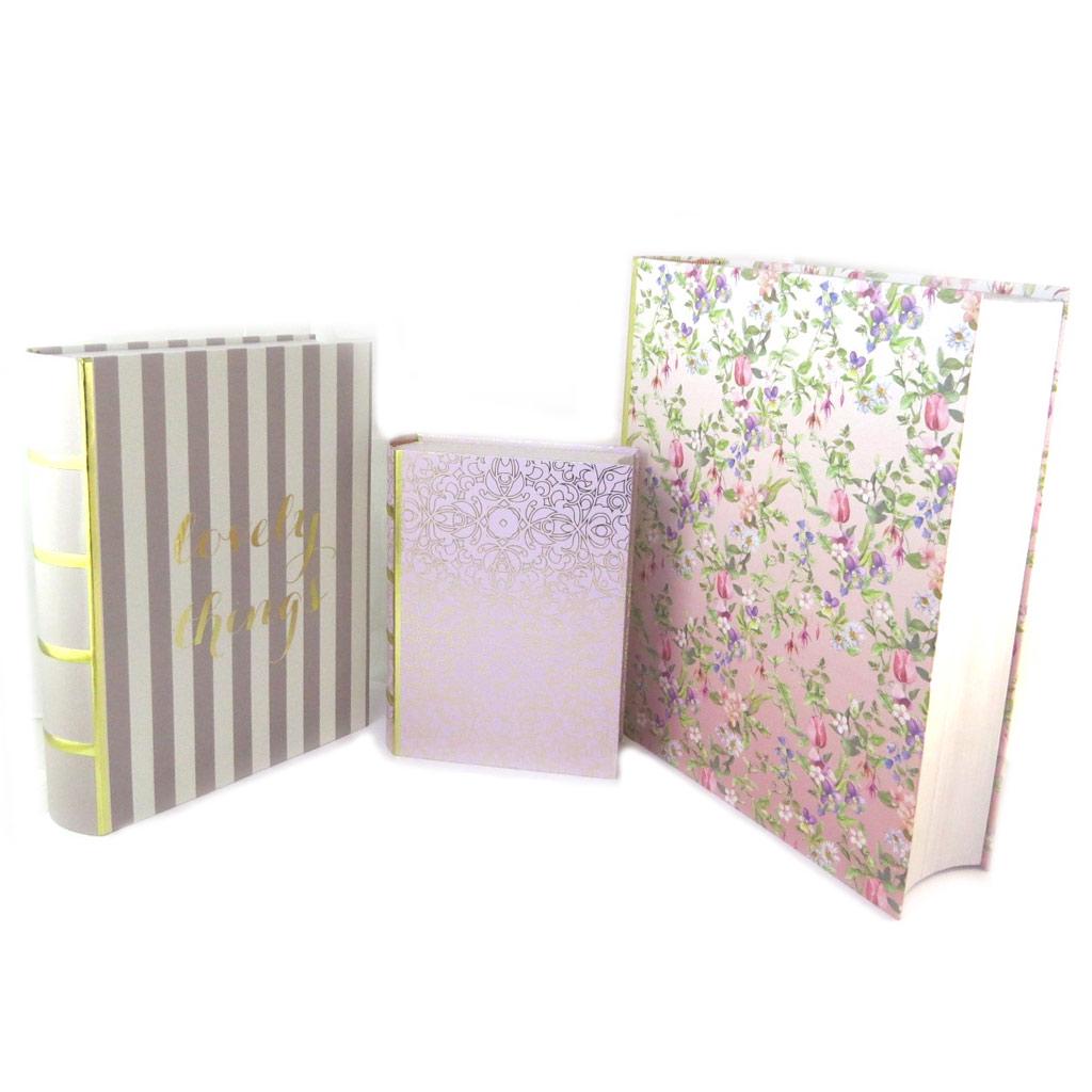 Les Trésors De Lily [P1081] - Trio of Rose Gold 'Jardin Des Plantes' Storage Boxes