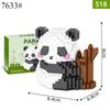 Милые животные серии Panda Building Block Figure Симпатичные микромодели DIY Diamond Bricks Игрушки на день рождения для детей Подарки для мальчиков и девочек