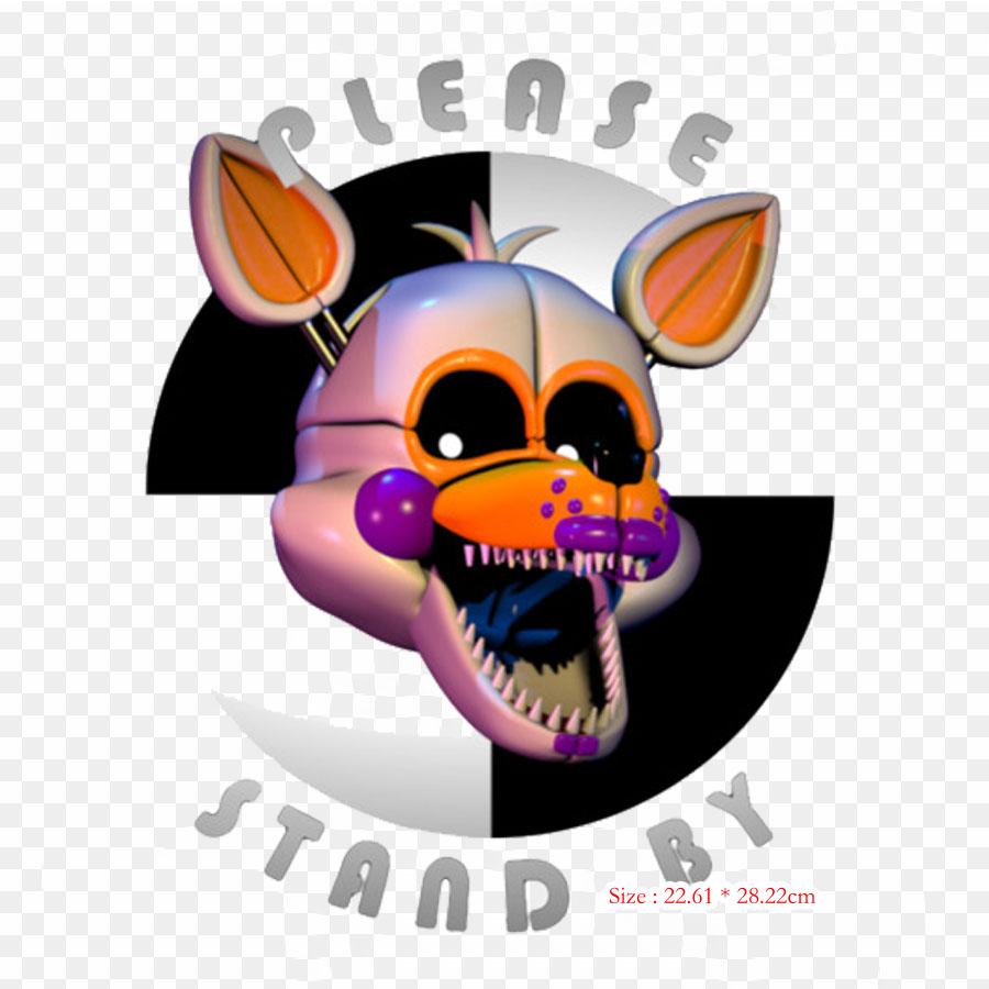Fnaf Pkthunderbolt100 Five Nights At Freddy's Sister Location Five N Iron-on Transfers For Clothing Tshirt Bag Heat Transfer Stickers Iron On Patches