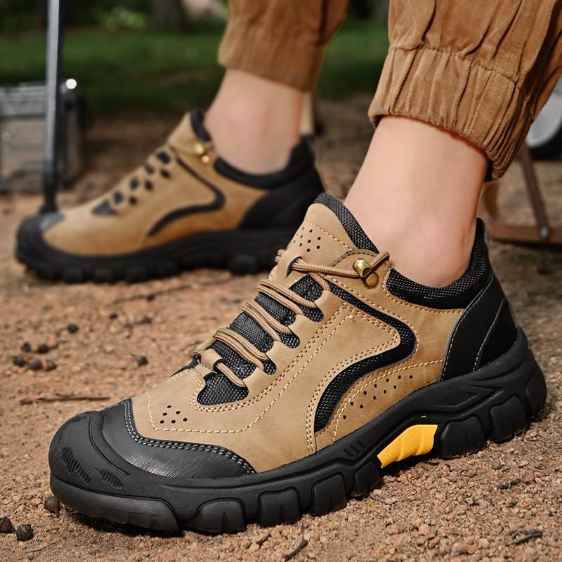 High Quality Outdoor Low Cut Comfortable Soft Soled Hiking Men Fashionable Lace Up Anti Slip Wear-resistant Travel Sports Shoes