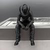 3D Printed Hanging Head Cowboy Statue Western Style Cowboy Figurine Ornament  Study Bookshelf Edge
