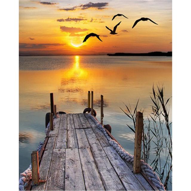 Полная 5D алмазная живопись «Кленовые листья осенью» DIY Алмазная вышивка Алмазная мозаика Наборы для вышивки крестом Домашний декор Подарок