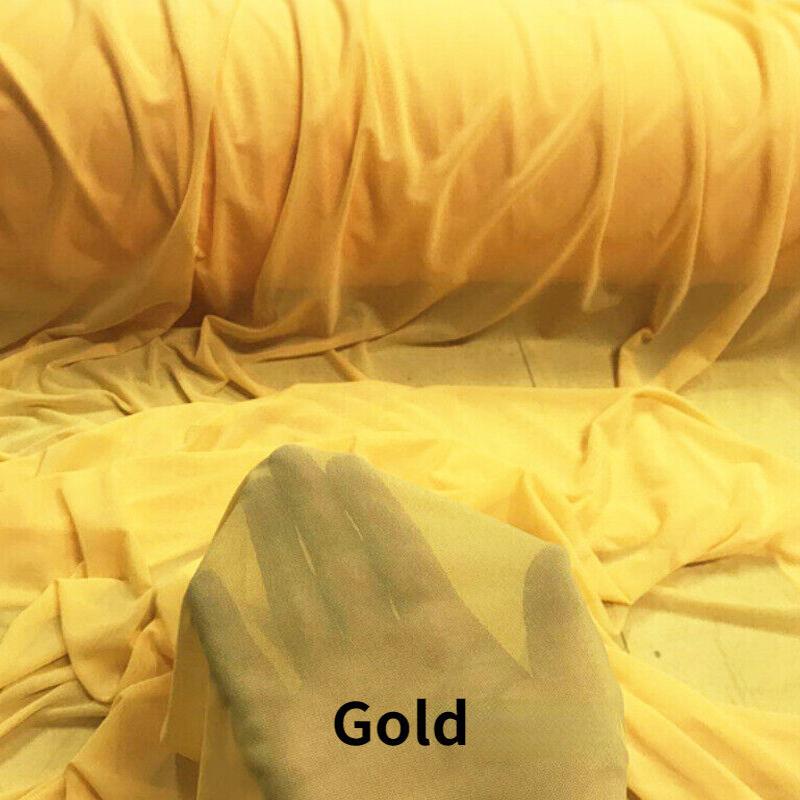 4 Way Stretch Nylon Spandex Mesh Fabric 20D Super Thin High Elastic Encrypted Tulle Gauze Net Fabric For Diy Sewing Material