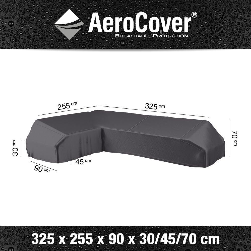 Cover for Corner Garden Set 7882 325X255X90X30-45-70 Left 7882 Aerocover Gray Homms