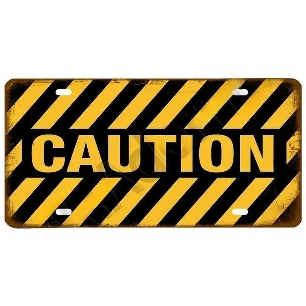 Внимание Номерные знаки Металлические жестяные таблички для настенного декора Винтажные таблички Металлические автомобильные знаки Для кафе бара клуба гаража паба