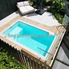 Family Outdoor Fiberglass Above-Ground Swimming Pool and Spa