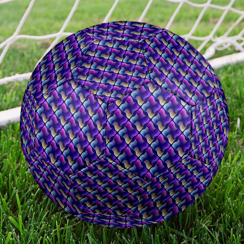 1pc Abstract Waves Size 5 Soccer Ball Professional Match Training Football Indoor &Outdoor Sports Ball Lightweight Durable c65182