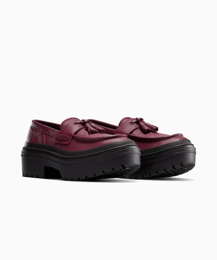 Converse Chuck Taylor All Star Rugged Heel Loafers Leather Deep Bordeaux A14708C