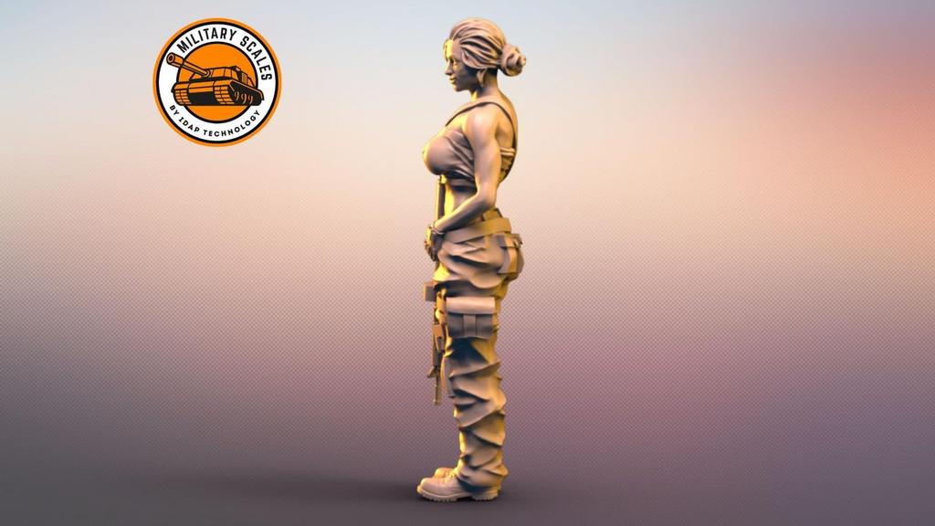 IDAP Technology набор для 3D-принтера для изготовления статуи девушки-военной штурмовой винтовки 1/35 № 12 PD35423-12