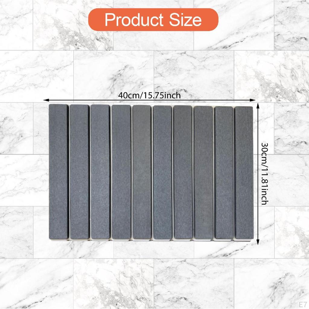 Диатомовый коврик для сушки посуды, быстросохнущий, для столешниц, столовых и кухонь.