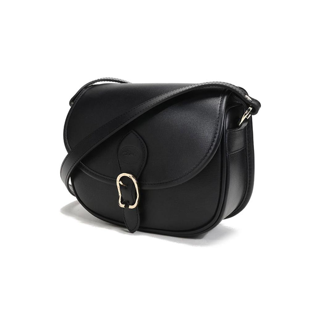 Longchamp 1980 Leather Adjustable Shoulder Strap Crossbody Bag Small Women bags Black 10109HTC001