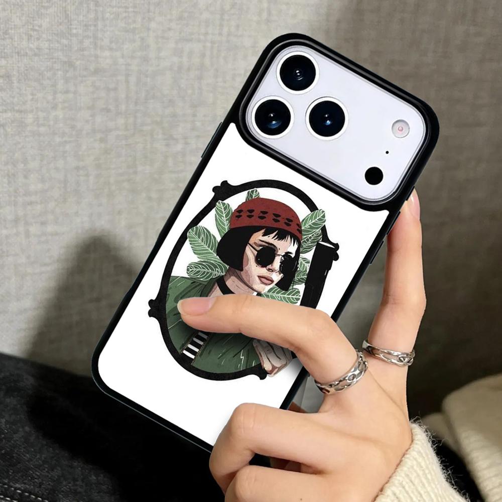 Чехол Case для iPhone 17 Air 16 Pro Max 15 Plus 11 13 Mini 14 12 Задняя крышка телефона Убийцы Леон Дядя Девочка