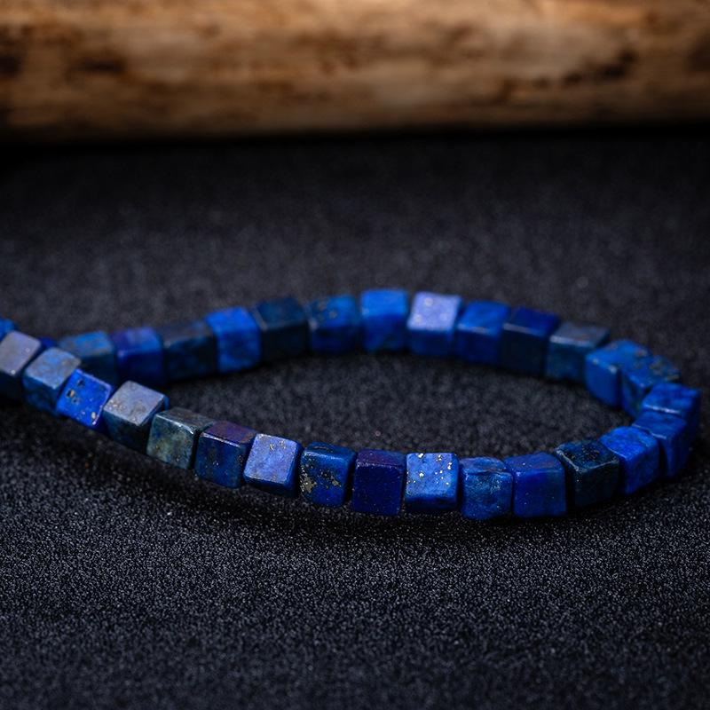 Кубики из натурального камня лазурита и бирюзы 4 мм – Креативный стиль
