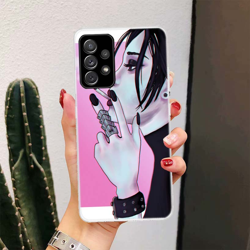 Чехол для телефона Samsung Galaxy A16 A15 A14 A13 A56 A55 A54 A53 A36 A35 A34 A33 A26 A25 A24 A23 A05S A04S A0 с изображением Нана Аниме На На Девушка