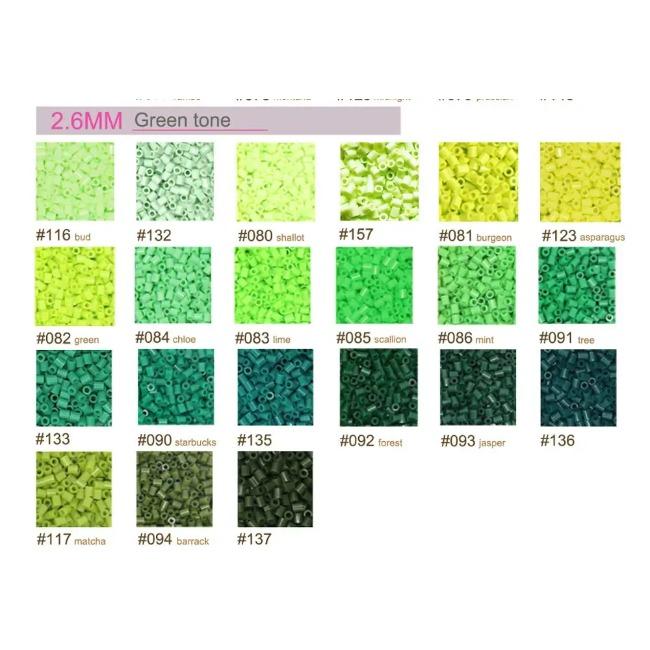Мини-бусины 2,6 мм 1000 шт. 230 цветов Термобусины для подарка детям Hama Beads DIY Пазлы Бусины для глажки Высокое качество