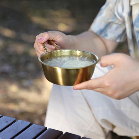 Чашка Сьерра для кемпинга, миска из нержавеющей стали, нержавеющая, устойчивая к коррозии, полированная поверхность, кружка для питья, мини уличный горшок