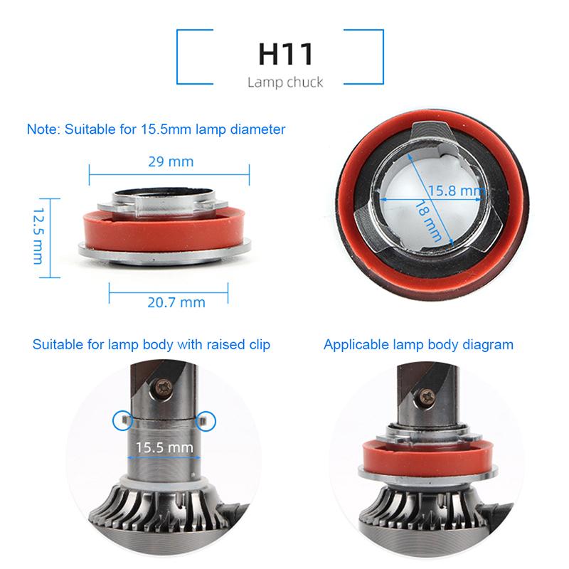 Для V7-9005/9006/9012/H11/H7/H4/H3/H1 Фиксаторы фар Клипсы Адаптер Основание Цоколь Держатель для Светодиодной Лампы Фары Автомобиля